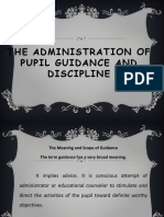 The Administration of Pupil Guidance and Discipline