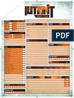 Attributes Appearance Talents: Character Sheet