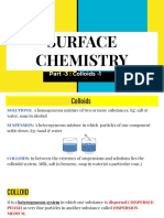 SURFACE CHEMISTRY - COLLOIDS PART 1