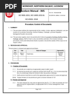 Procedure - Control of Documents