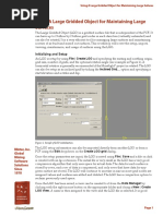 Using A Large Gridded Object For Maintaining Large Surfaces: Initializing and Setup