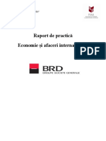 Raport de Practică Economie Și Afaceri Internaționale