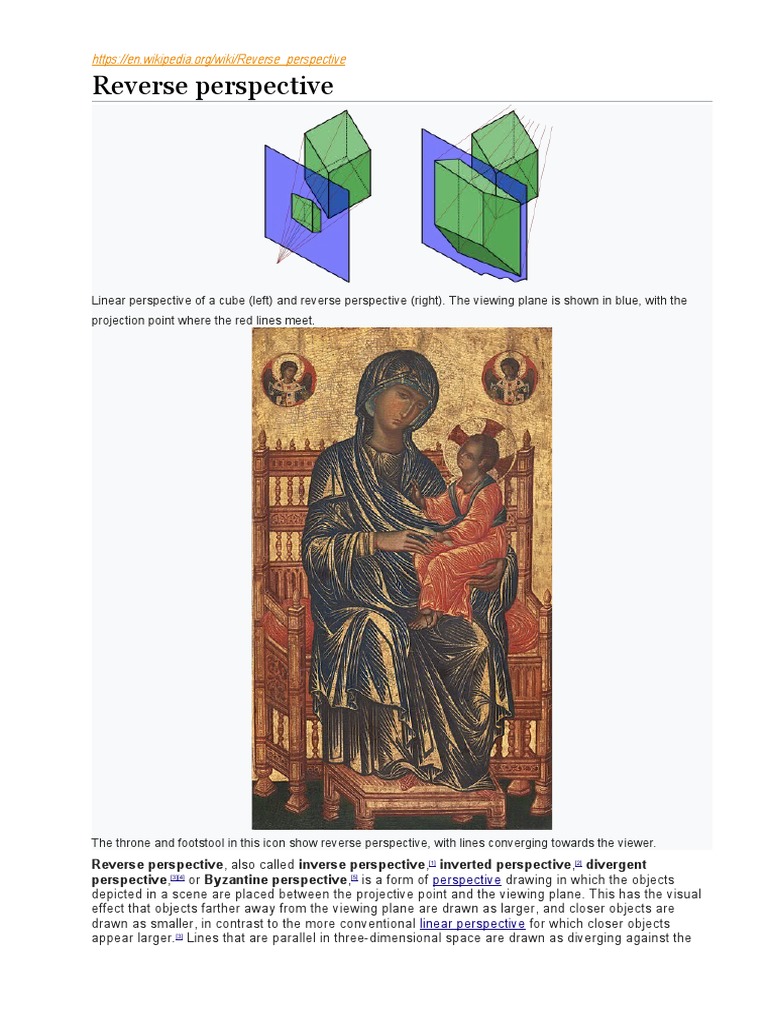 Reverse Perspective - Bizantine | PDF | Perspective (Graphical ...