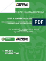 FEDERRIEGOS PPT SINA y Normativa Ambiental 22 Nov 2013