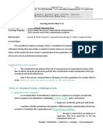 Types of Organizational Communication