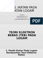 Model Ikatan Pada Padatan Logam