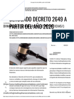 Derogado Decreto 2649 A Partir Del Año 2020