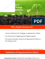 Chapter 3 - Cultural Change in Organizations