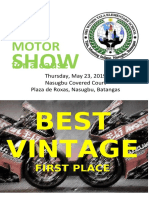 1st Motor Show for a Cause in Nasugbu