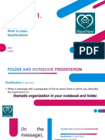 Qualification. Folder and Notebook Presentation, Modal Verbs