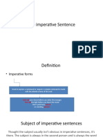 The Imperative Sentence
