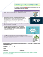 ISO 14001 Environmental Management System (EMS) Audit Quiz: Questions