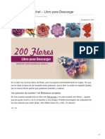 Ctejidas - Co-200 Flores A Crochet Libro para Descargar PDF