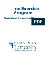 Home Exercise Program: Physical and Occupational Therapy