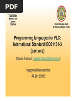 Programming Languages For PLC: International Standard IEC61131-3 (Part One)