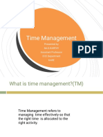 Time Management: Presented by Mr.G.Karthy Assistant Professor ECE Department Kare