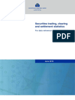 Securities Trading, Clearing and Settlement Statistics: For Data Reference Period Up To 2018