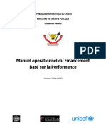 Manuel Opérationnel Du Financement Basé Sur La Performance Version - 5 Mars, 2015