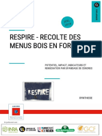 synthese-RESPIRE-recolte-bois-foret - Epandage Cendres - 2019 PDF