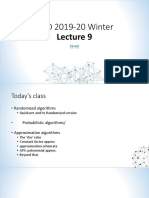 SS+AP Lecture Covers Randomized Algorithms, Probabilistic Methods