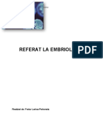 Referat La Embriologie