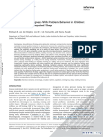 Association of Eveningness With Problem PDF