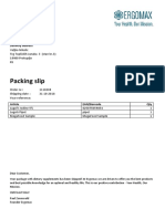 Delivery confirmation and packing slip for order to Veljko Nikolic in Prokuplje, Serbia