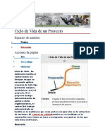 Ciclo de Vida de Un Proyecto