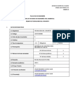 Silabo 2020-I TECNOLOGÍA DEL CONCRETO B PDF