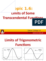 Topic 1.6-Limits of Some Transcendental Functions