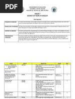 Grade 7 Budget of Work in English: Department of Education National Capital Region Division of Taguig City and Pateros