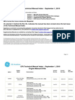 Technical Manual Index - September 1, 2019