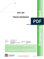 ESC 420 Track Drainage: Engineering Standard Civil