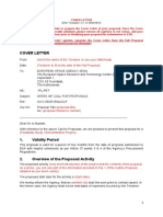 ARTES IAP Full Proposal Cover Letter Template