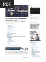 Introduction To Git and GitHub For Python Developers