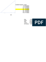 Range Frequency Midpoint Cumulative Freqquency (X - ) 2