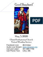 "The Good Shepherd": Christ Presbyterian Church Virtual Worship Service