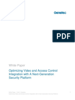 Genetec - Optimizing Video and Access Control Integration With A Next-Generation Unified Security Platform PDF