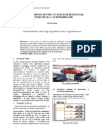 Studiul Teoretic Pentru Un Sistem de Depozitare Automatizata A Automobilielor