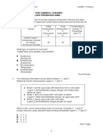 Bab 5: Tenaga Dan Perubahan Kimia: Chapter 5: Energy and Chemical Changes