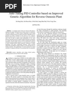 Auto Tuning PID Controller Based On Improved Genetic Algorithm For Reverse Osmosis Plant