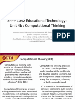 SPPP1042 Unit 4b Computational Thinking
