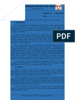 Acuerdo Plan de Trabajo Mantenemiento de Cementerio Central.