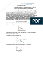 Guía de Trigonometría para resolver problemas geométricos