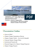An Overview of National Climate Change Strategies and Priorities in Samoa