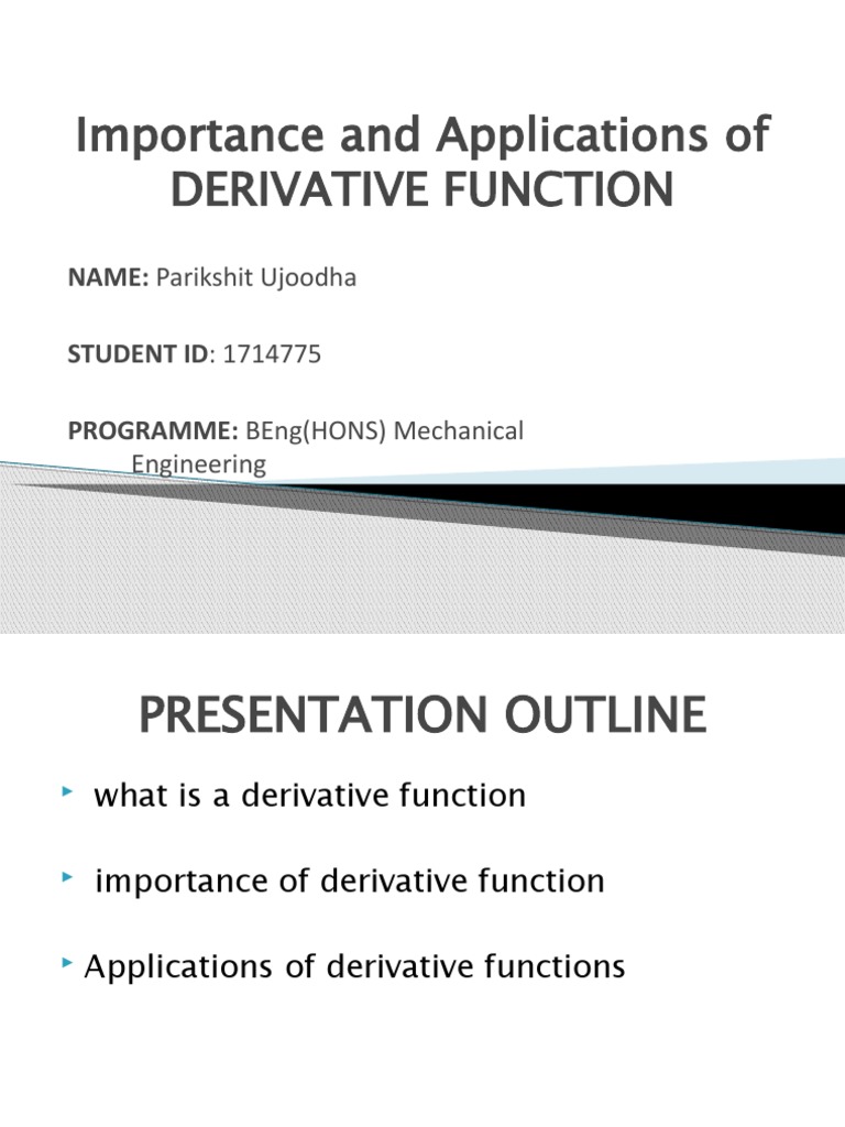Derivatives for Engineering Students | PDF | Radar | Derivative
