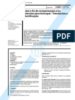 NBR 13774 - Cabo e Fio de Compensacao e Ou Extensao para Termopar - Tolerancias e Identificacao PDF