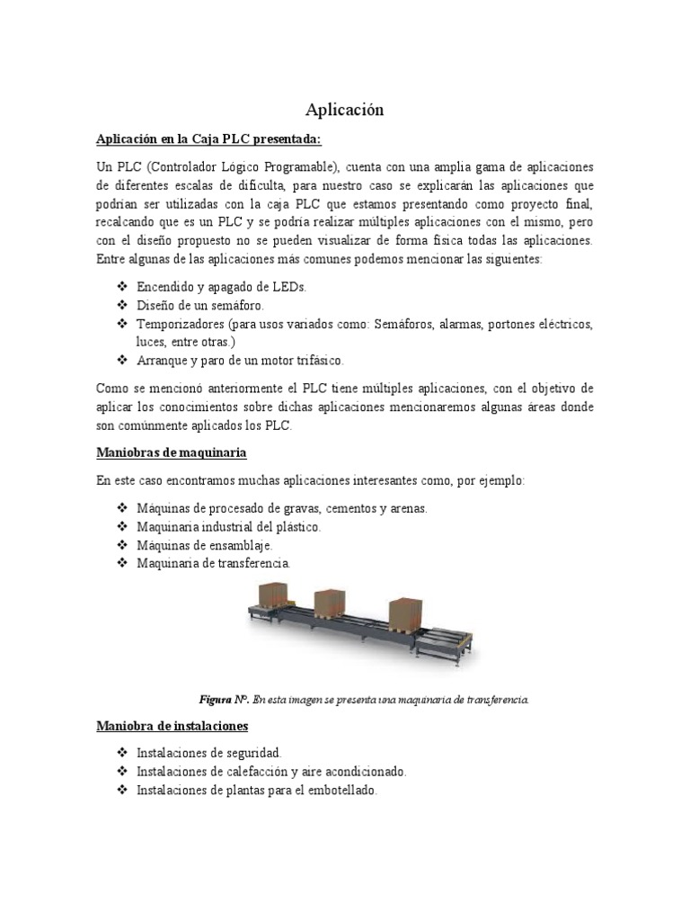Proyecto Final de PLC | PDF | Controlador lógico programable | Central ...