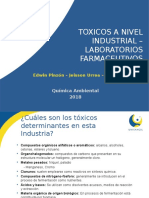 Toxicos A Nivel Industrial - Laboratorios Farmaceuticos