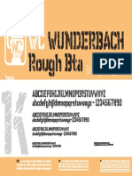 Wunderbach Rough Bta: Abcdefghijklmnopqrstuvwxyz Abcdefghijklmnopqrstuvwxyz - 1234567890